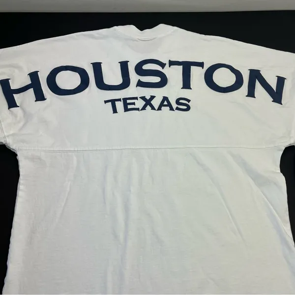 Spirit Jersey Houston Texas White Womens Size Small Long‎ Sleeve Shirt Spell-out - Image 2