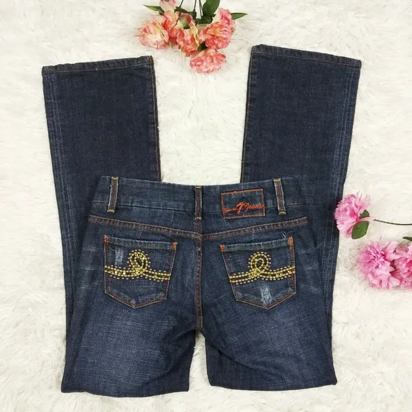 Seven 7 by Melissa McCarthy Women's Size 25 Blue Denim Regular Bootcut EUC - Image 5