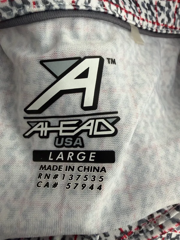 Ahead USA Men's Patterned Golf Polo Shirt - Image 5