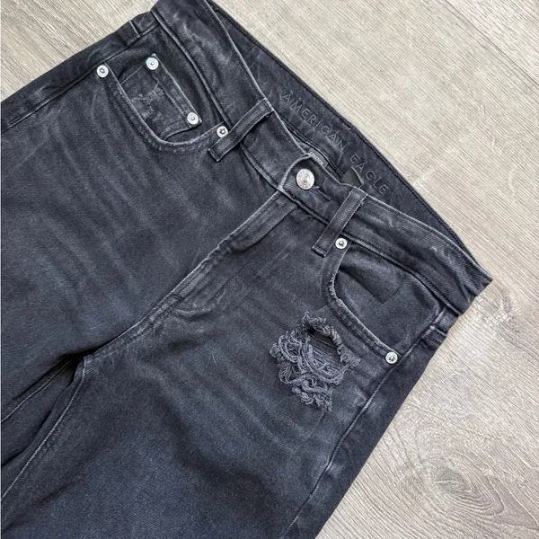 •AMERICAN EAGLE• SUPER HIGH RISE ANKLE STRAIGHT JEANS - Image 7