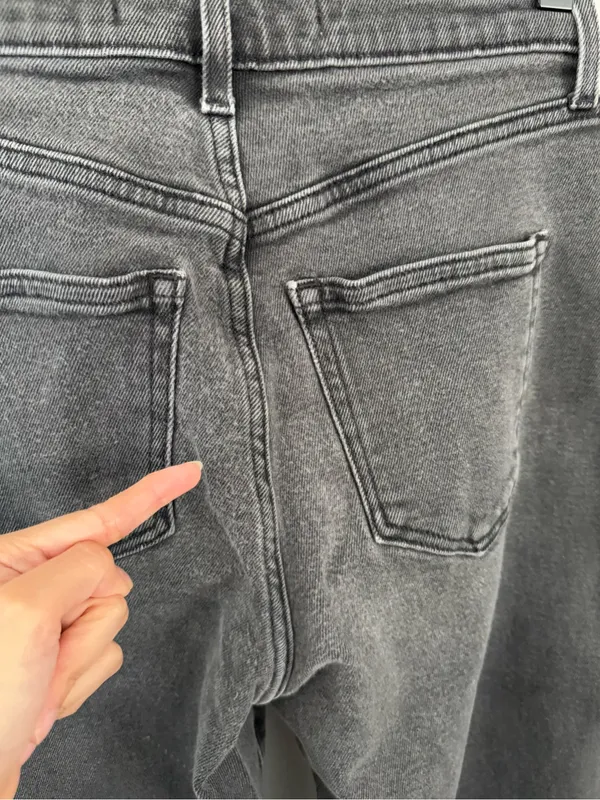 AYR 25 The Beat Jeans Washed Fade Black Barrel Relaxed Ankle Office Work Career - Image 3