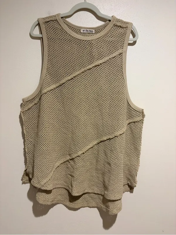 Free People We The Free Shore Side Muscle Tank in Dunes - Image 2