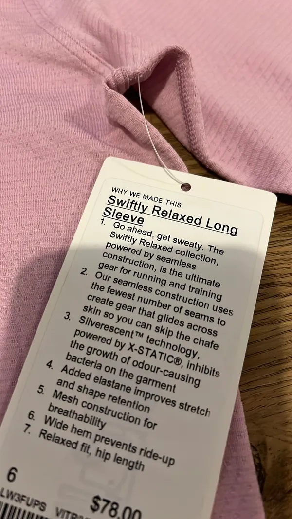 Lululemon Swiftly Relaxed Long Sleeve - Image 5