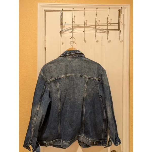 Calvin Klein Women's Blue Oversized Trucker Jacket M - Image 6