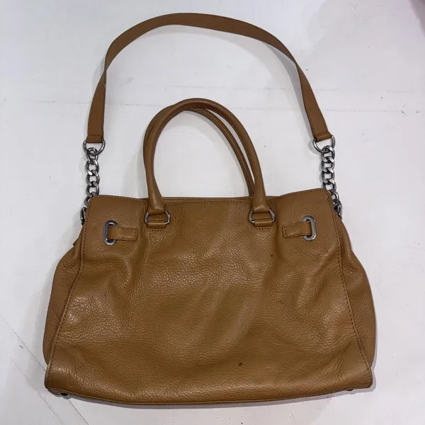 MICHAEL‎ KORS HAMILTON HOBO SHOULDER SATCHEL TOTE BAG Brown LEATHER - Image 10