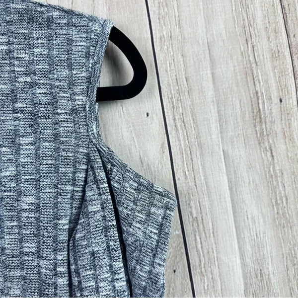 Women's Off the Shoulder Short Sleeve Ribbed Top - Gray - Image 4