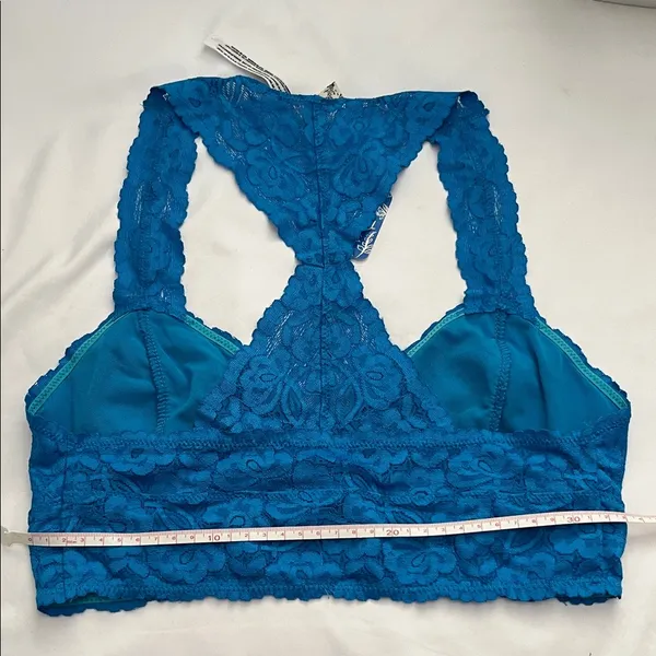 Free People Vibrant Blue Lace Bralette - Image 7