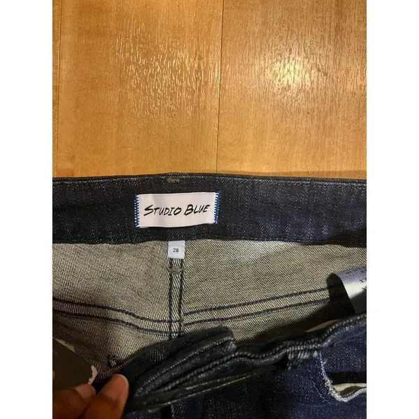 Studio Blue NWT Women Size 28 Boot Cut Flare Denim Jean Boho Western Festival - Image 9