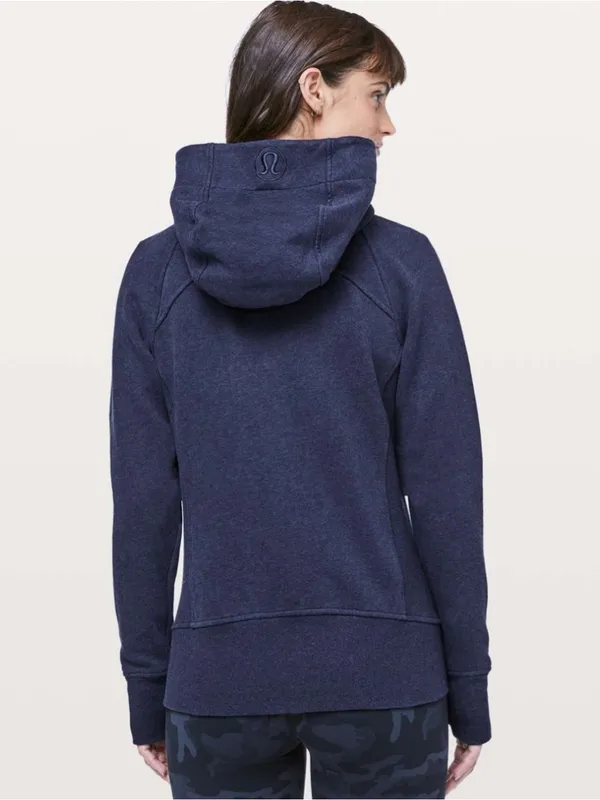 Lululemon Scuba Hoodie *Light Cotton Fleece Heathered Hero Blue - Image 3
