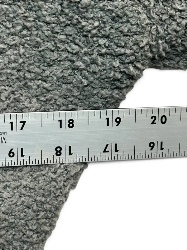 SKIMS Gray Cozy Knit Wrap Crop Top Long Sleeve Tie Waist L/XL - Image 6