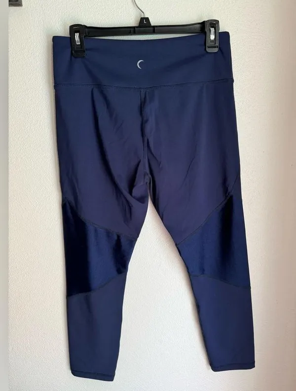 Zyia Shimmer Soft n Snug Blue Leggings - Image 3