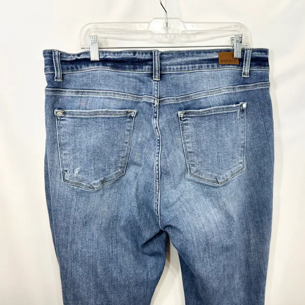 Judy Blue‎ Plus Size 18W Jeans Skinny High Rise Solid Stretch Denim 1108 - Image 9