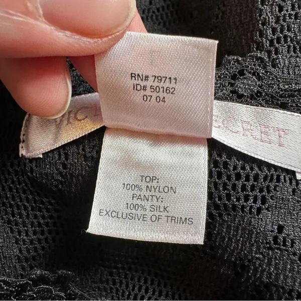 Victoria's Secret Black Lace Chemise Slip Dress Y2K - Image 6