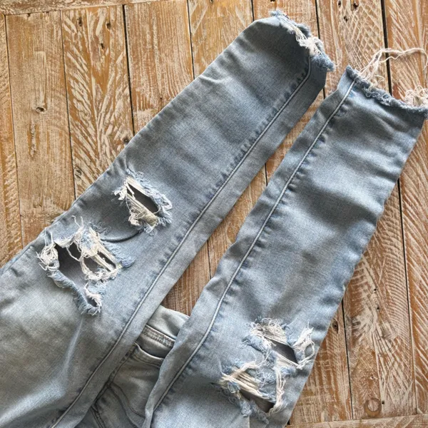 👖American Eagle High-Waisted Jegging Distressed Skinny Jeans👖 ~4 - Image 8