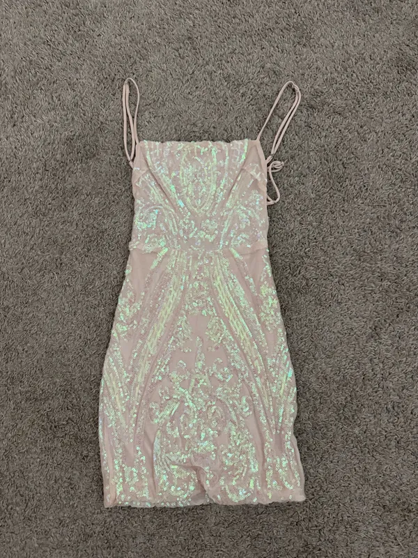 Lucy in the Sky Mini Dress Pink - Image 2