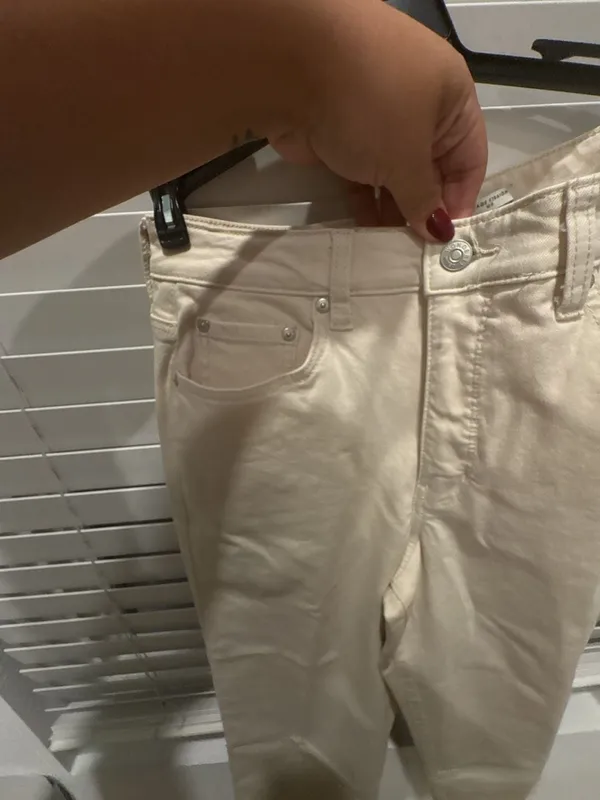 Wonderly Vintage Straight Jeans Size 10 R Off White - Image 7