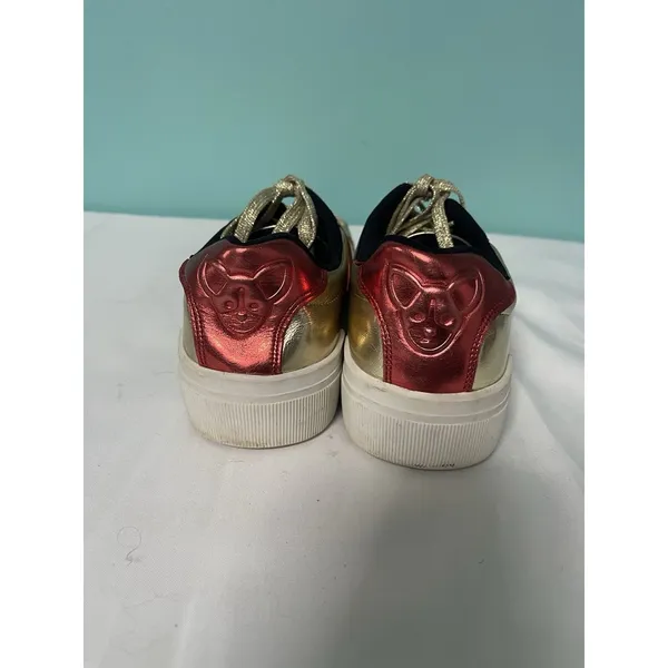 Aldo Metallic Rose Gold Lace Up Women's Designer Sneakers US Size‎ 7 S-437 - Image 3