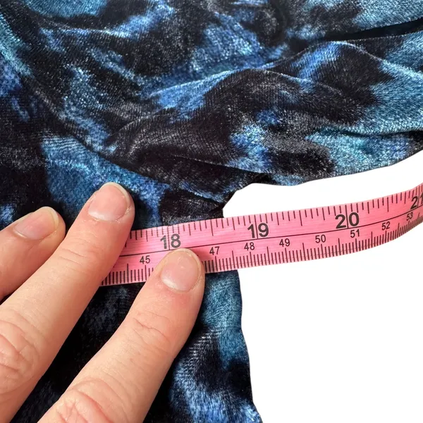 Figue Velvet Mini Dress Navy - Image 10