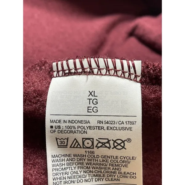 Old Navy Women's Red Faux Sherpa Fleece Half Zip Pullover Sweater Top Size XL - Image 6
