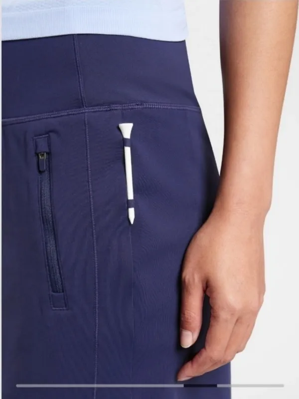 Athleta Fairway Golf Skort 18" Navy Blue Size XS Skirt with Shorts - Image 4