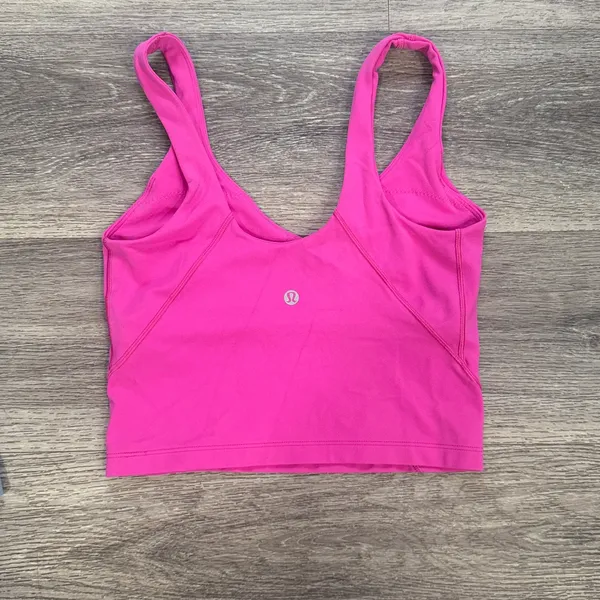 lululemon Hot Pink Align Tank Top Size 4 - Image 2