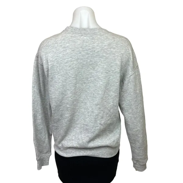 NEW Disney Mickey Mouse Goofy Minnie Grey Long Sleeve Sweatshirt Sweater Top S - Image 3