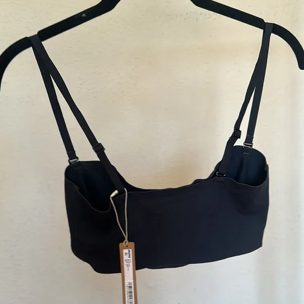SKIMS NAKED BANDEAU‎ BRA IN ONYX NWT strapless size XXS - Image 9