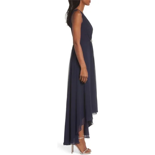 Eliza J Crystal Detail High-Low Gown - Image 7