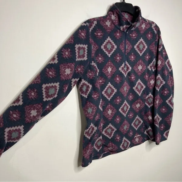 Eddie Bauer fleece quarter‎ zip pullover size large - Image 3