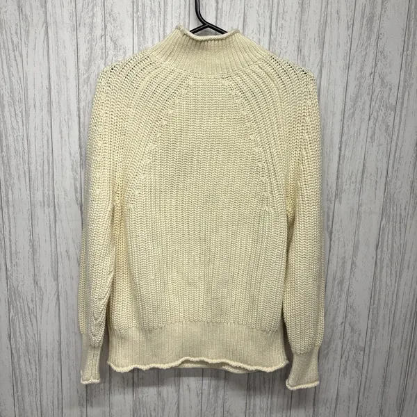 Womens Size XS J Crew Cream Rolled Neck Sweater EUC - Image 4