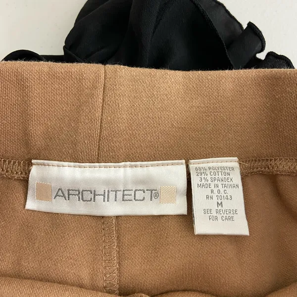 EUC Architect women’s‎ bedazzled side tan thick cotton sweatpants medium - Image 6