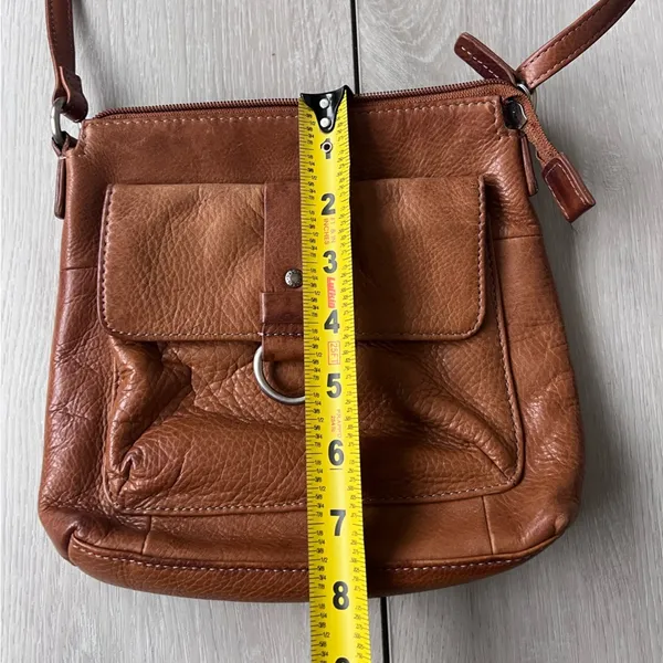 Fossil Vintage Classic Brown Leather Bag Shoulder Crossbody Purse - Image 7