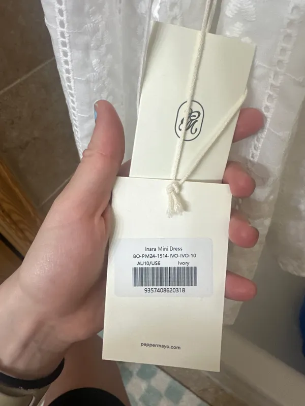 Peppermayo Inara Mini Dress Ivory - Image 5