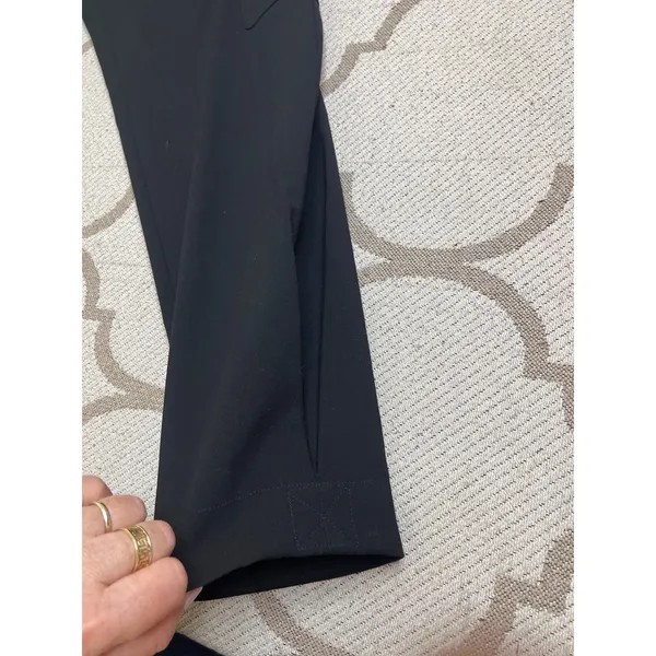 Express Super High Rise Cargo Trousers Black Belted Tapered Ankle Pants Size 4 - Image 11