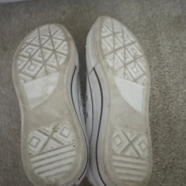 White Converse High-Top Sneakers - Image 3