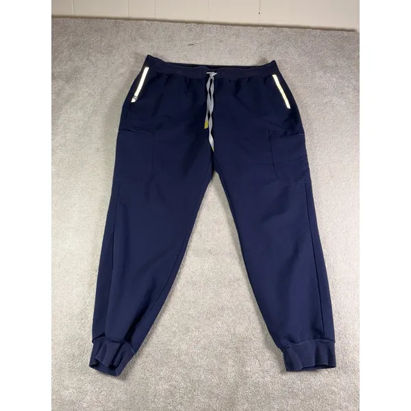figs zamora jogger scrub pants navy xl Reflective - Image 3