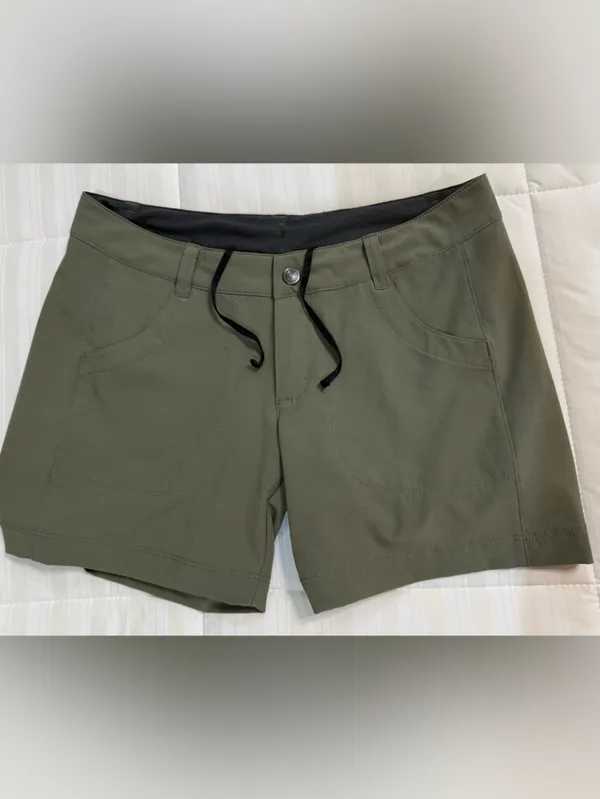 Patagonia Olive Green Happy Hike Shorts Size 2 - Image 4