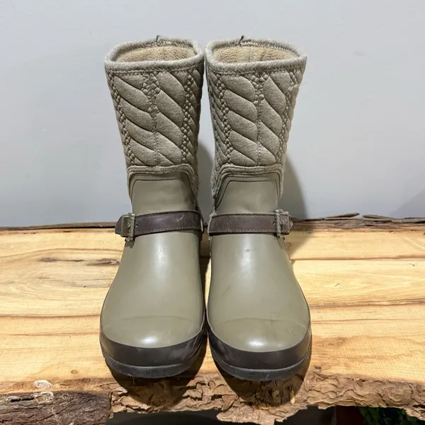 Sperry Women’s Walker Fog Rain‎ Boot Taupe Rope Size 10 B103 - Image 4