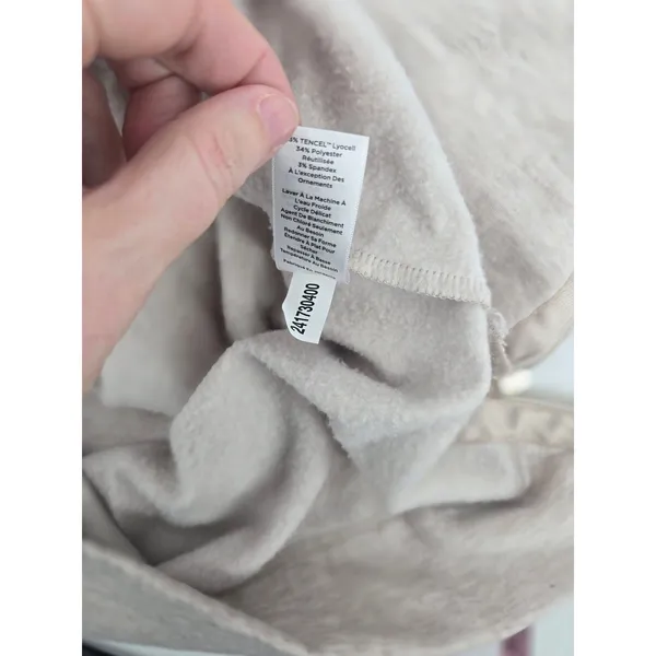 Haven Well Within Sweatshirt Womens Medium Oatmeal Funnel‎ Neck Side Zip Fleece - Image 6