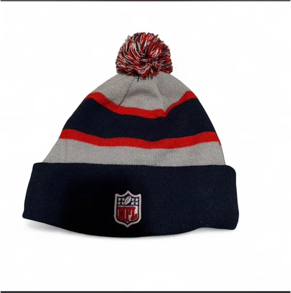 Patriots NFL Beanie New England Hat Pom Pom - Image 2