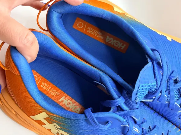 HOKA Rincon 3 Wide Men’s 12 2E Blue Orange Running Athletic Sneakers 1121370 - Image 7