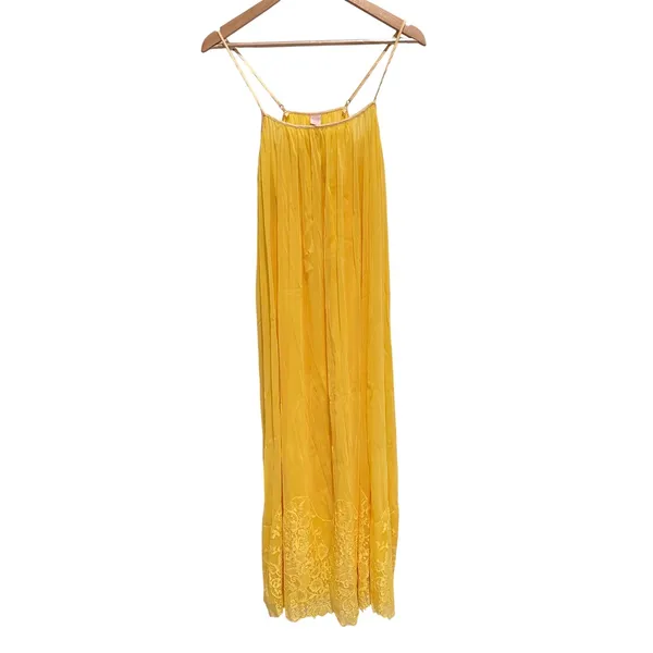 HAH Mad Maxi‎ Dress Lemon Drop Sleeveless Cocktail Wedding Guest Garden Party XS - Image 2
