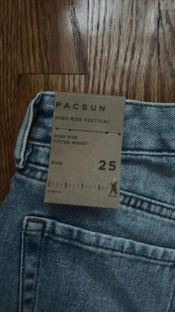 PacSun High-Rise Festival Denim Shorts - Image 3