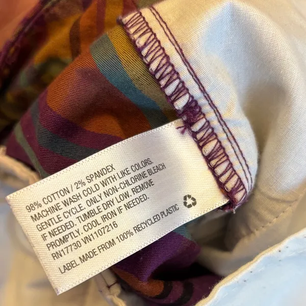 a new day Size 10 Purple Tan Plaid Women's Shorts - Image 13