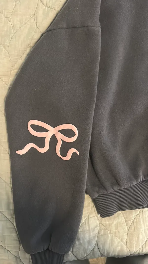 Edikted Bow Sweatshirt Grey - Image 5