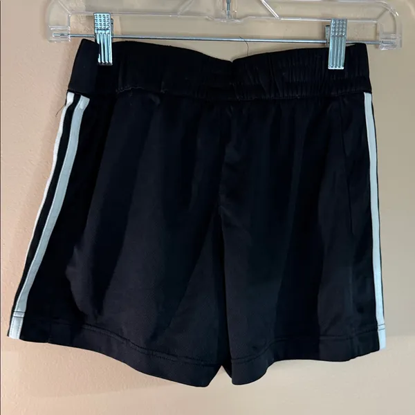 adidas Black Shorts with White Side Stripes - Image 5