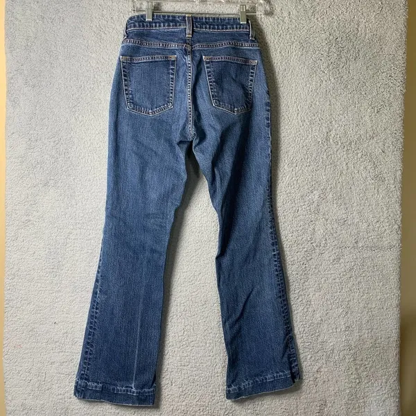 Gap Jeans Womens 6 Flare Stretch Medium Wash‎ Stretch Cotton Lycra Spandex - Image 3