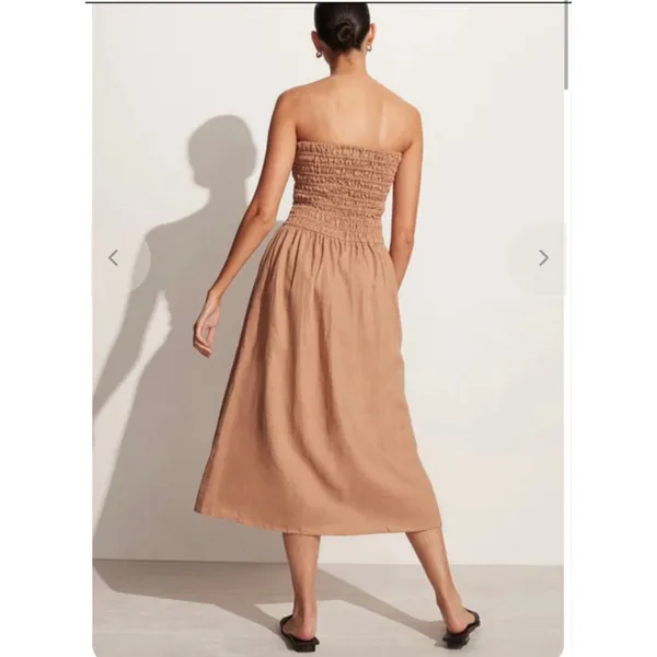 Faithful the Brand Elmarie 100% Linen Midi Dress - Image 6