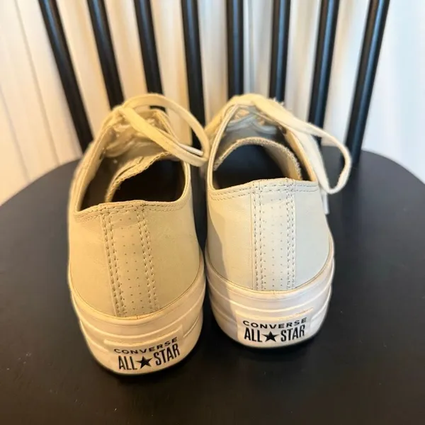 Converse Chuck Taylor All Star Lift platform golden hits leather sneaker 8.5 - Image 6