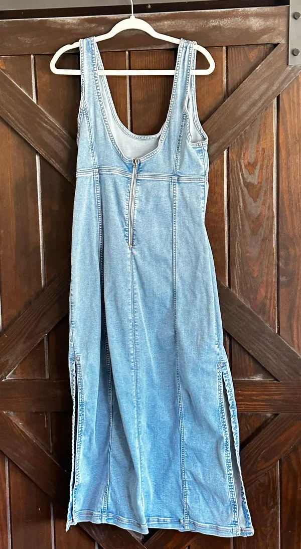 American Eagle Long Jean Dress - Image 2